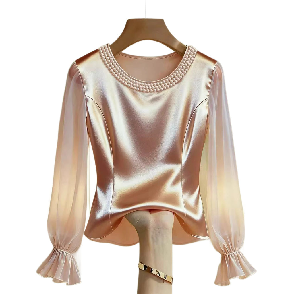 Long-sleeve Elegant Chic And Fashionable Top