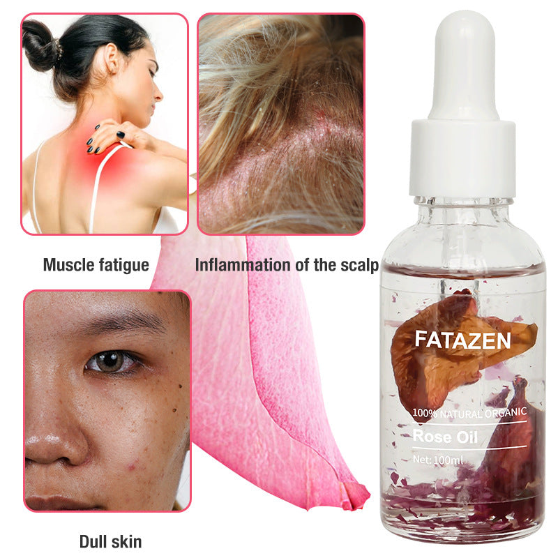 Spa Aromatherapy Soothing Facial Pain Relief Rose Essential Oil Massage Gua Sha Oil