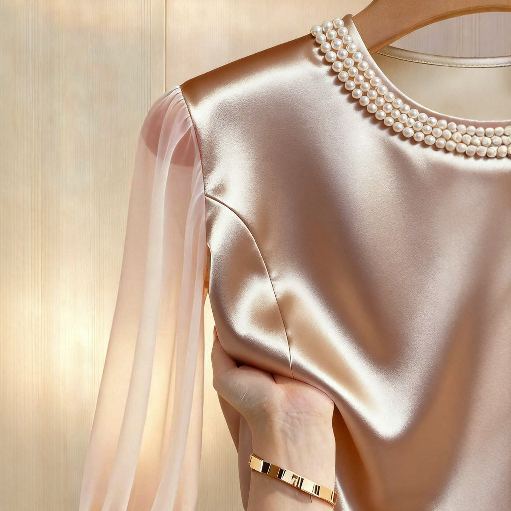 Long-sleeve Elegant Chic And Fashionable Top